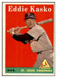 1958 Topps Baseball #008 Eddie Kasko Cardinals EX-MT 535541