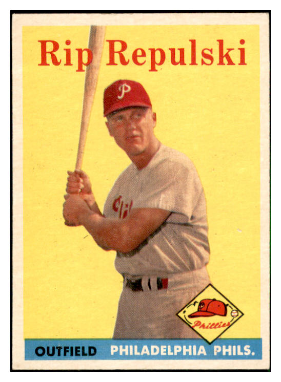 1958 Topps Baseball #014 Rip Repulski Phillies EX-MT 535545