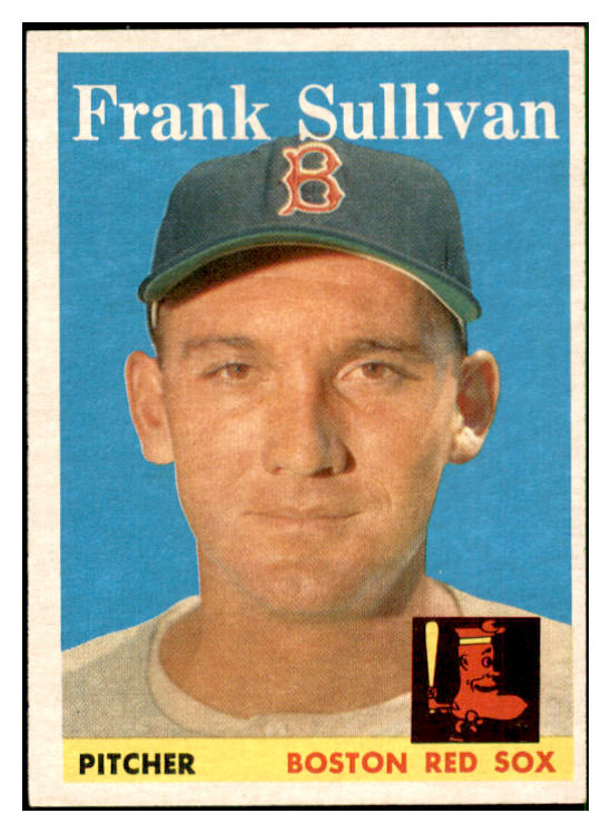 1958 Topps Baseball #018 Frank Sullivan Red Sox EX-MT 535550