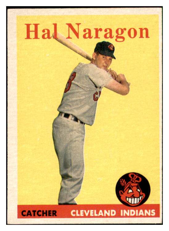1958 Topps Baseball #022 Hal Naragon Indians EX-MT 535552