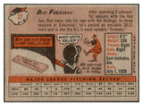 1958 Topps Baseball #027 Bud Freeman Reds EX-MT 535555
