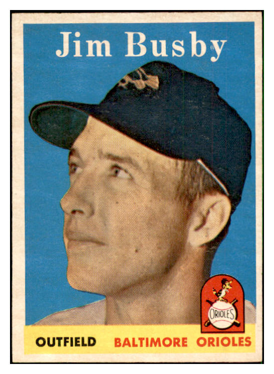 1958 Topps Baseball #028 Jim Busby Orioles EX-MT 535557