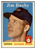 1958 Topps Baseball #028 Jim Busby Orioles EX-MT 535558