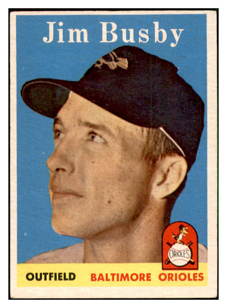 1958 Topps Baseball #028 Jim Busby Orioles EX-MT 535558