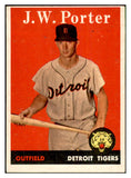 1958 Topps Baseball #032 J.W. Porter Tigers EX-MT 535562