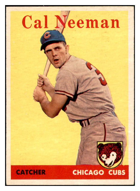 1958 Topps Baseball #033 Cal Neeman Cubs EX-MT 535564