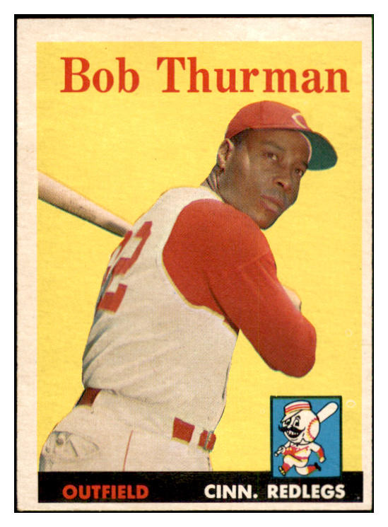 1958 Topps Baseball #034 Bob Thurman Reds EX-MT 535565