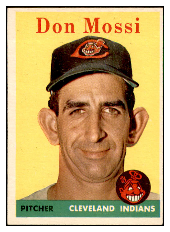 1958 Topps Baseball #035 Don Mossi Indians EX-MT 535566