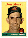 1958 Topps Baseball #035 Don Mossi Indians EX-MT 535567
