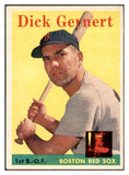 1958 Topps Baseball #038 Dick Gernert Red Sox EX-MT 535571