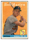 1958 Topps Baseball #039 Bob Martyn A's EX-MT 535573