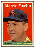 1958 Topps Baseball #053 Morrie Martin Cardinals EX-MT 535583
