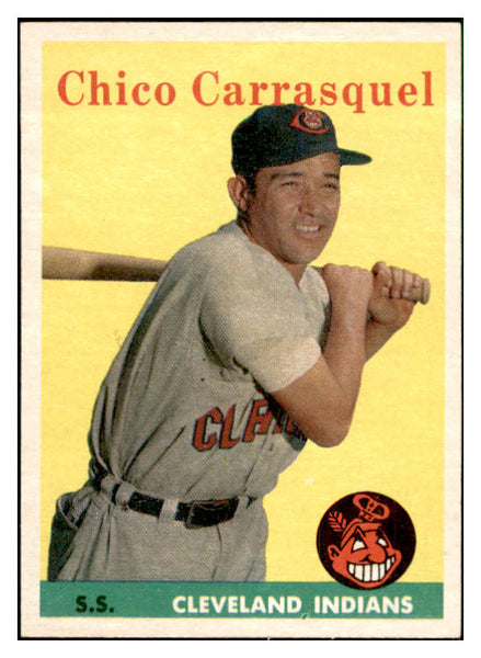 1958 Topps Baseball #055 Chico Carrasquel Indians EX-MT 535586