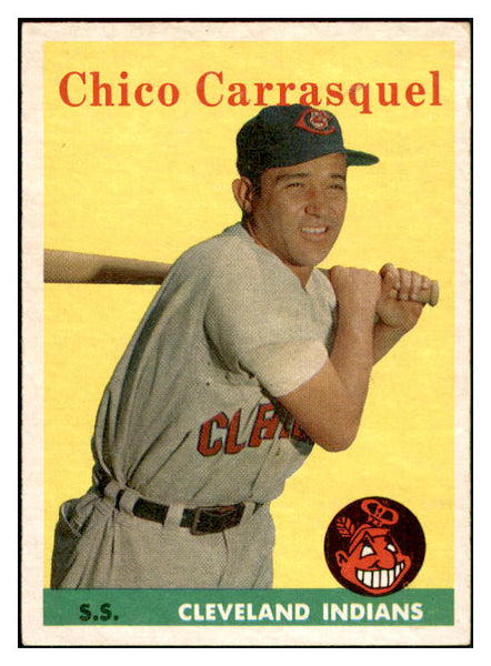1958 Topps Baseball #055 Chico Carrasquel Indians EX-MT 535587