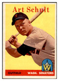 1958 Topps Baseball #058 Art Schult Senators EX-MT 535592