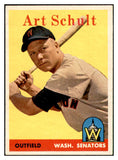 1958 Topps Baseball #058 Art Schult Senators EX-MT 535593