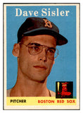 1958 Topps Baseball #059 Dave Sisler Red Sox EX-MT 535595