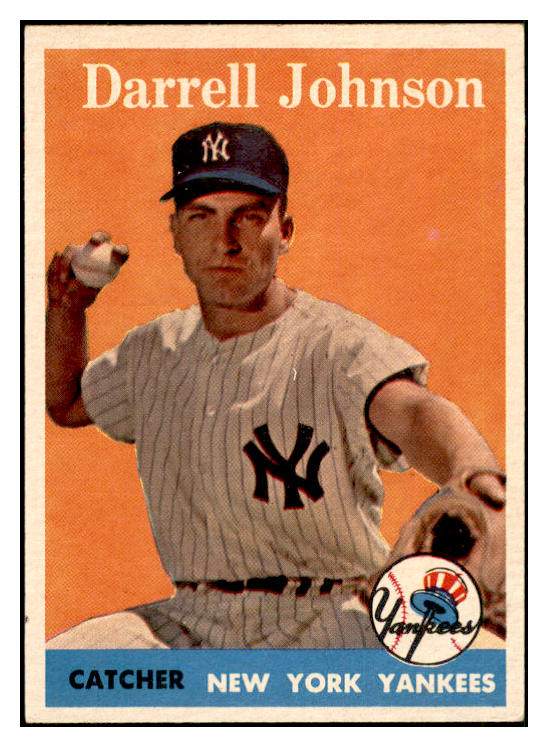 1958 Topps Baseball #061 Darrell Johnson Yankees EX-MT 535596
