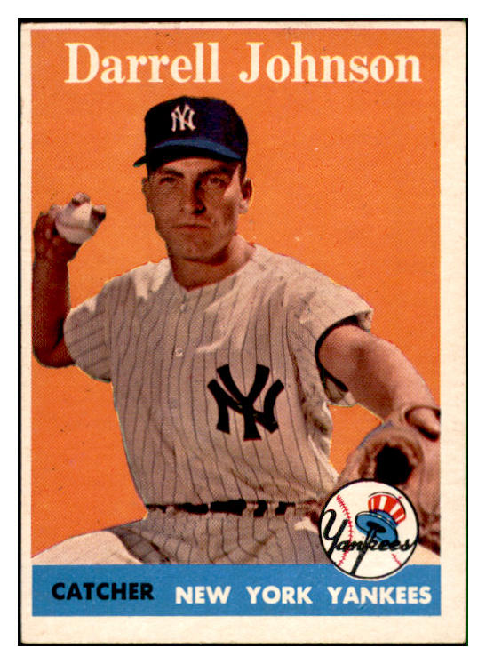 1958 Topps Baseball #061 Darrell Johnson Yankees EX-MT 535597