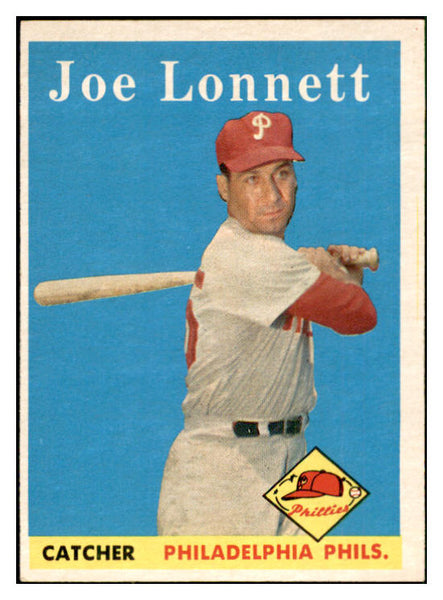 1958 Topps Baseball #064 Joe Lonnett Phillies EX-MT 535600