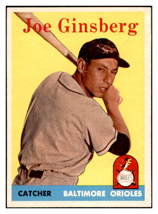 1958 Topps Baseball #067 Joe Ginsberg Orioles EX-MT 535605
