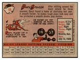 1958 Topps Baseball #068 Daryl Spencer Giants EX-MT 535607