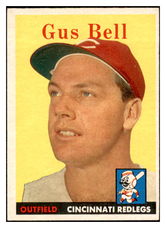 1958 Topps Baseball #075 Gus Bell Reds EX-MT 535613