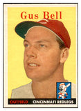 1958 Topps Baseball #075 Gus Bell Reds EX-MT 535613