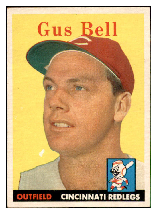 1958 Topps Baseball #075 Gus Bell Reds EX-MT 535614