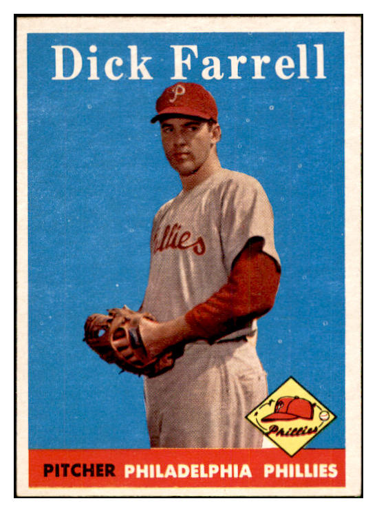 1958 Topps Baseball #076 Dick Farrell Phillies EX-MT 535615