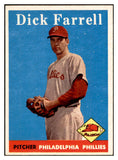 1958 Topps Baseball #076 Dick Farrell Phillies EX-MT 535615