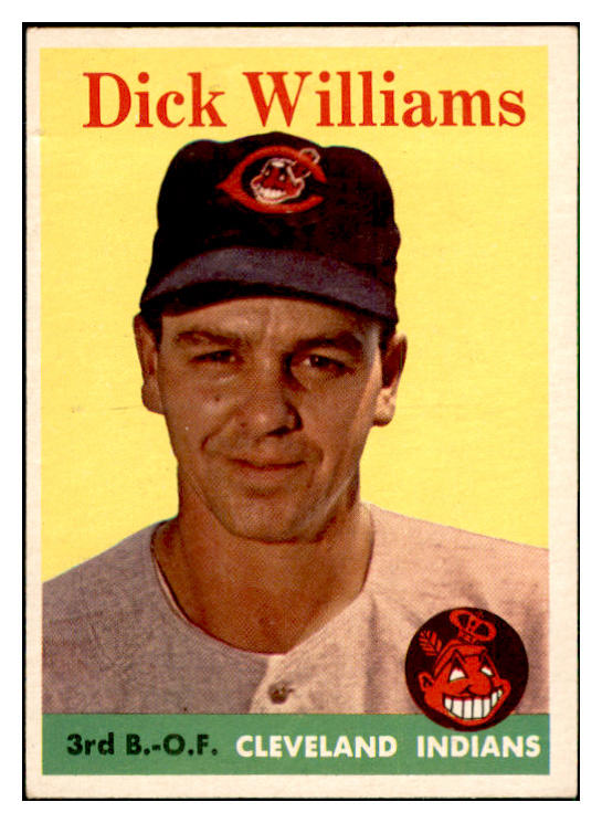 1958 Topps Baseball #079 Dick Williams Indians EX-MT 535617
