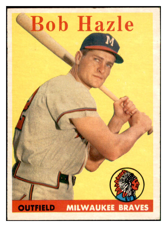 1958 Topps Baseball #083 Bob Hazle Braves EX-MT 535624