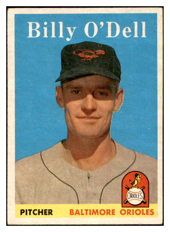 1958 Topps Baseball #084 Billy O'Dell Orioles EX-MT 535626