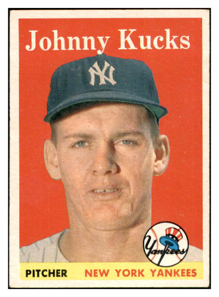 1958 Topps Baseball #087 Johnny Kucks Yankees EX-MT 535628