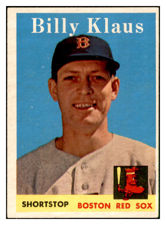 1958 Topps Baseball #089 Billy Klaus Red Sox EX-MT 535629
