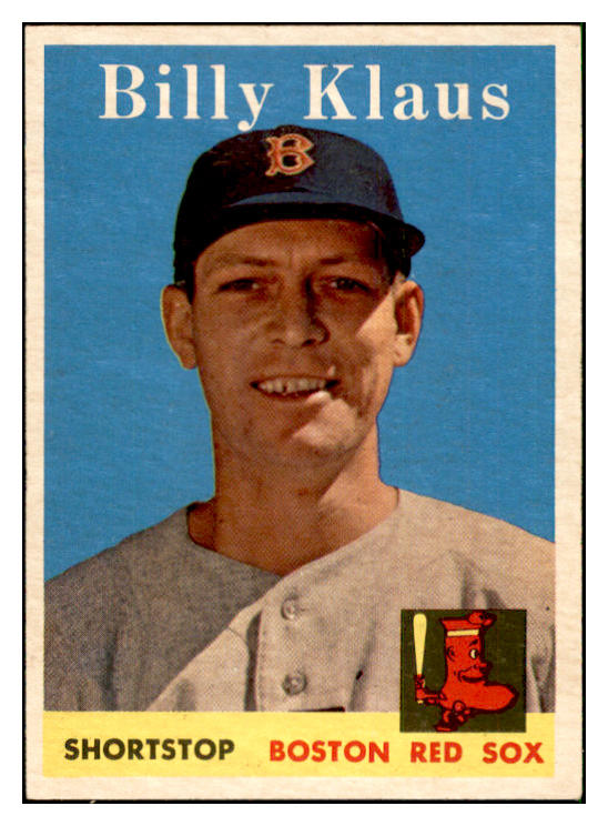 1958 Topps Baseball #089 Billy Klaus Red Sox EX-MT 535630