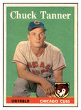 1958 Topps Baseball #091 Chuck Tanner Cubs EX-MT 535631