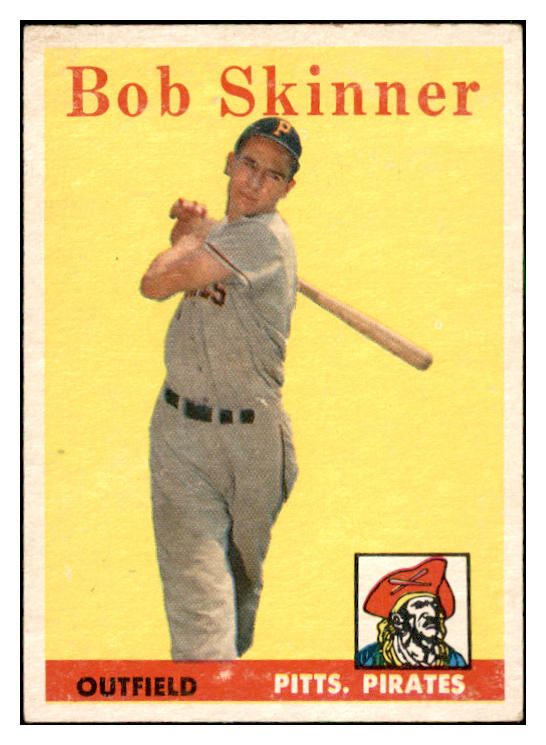 1958 Topps Baseball #094 Bob Skinner Pirates EX-MT 535634