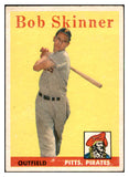 1958 Topps Baseball #094 Bob Skinner Pirates EX-MT 535634