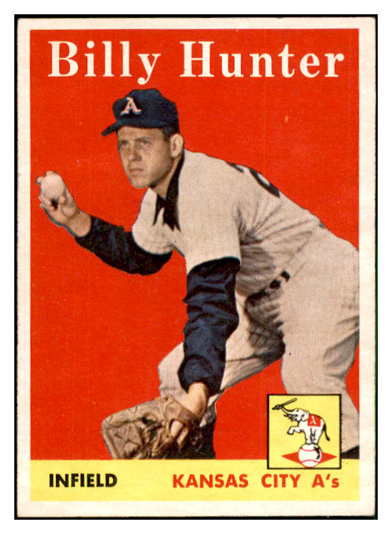 1958 Topps Baseball #098 Billy Hunter A's EX-MT 535637