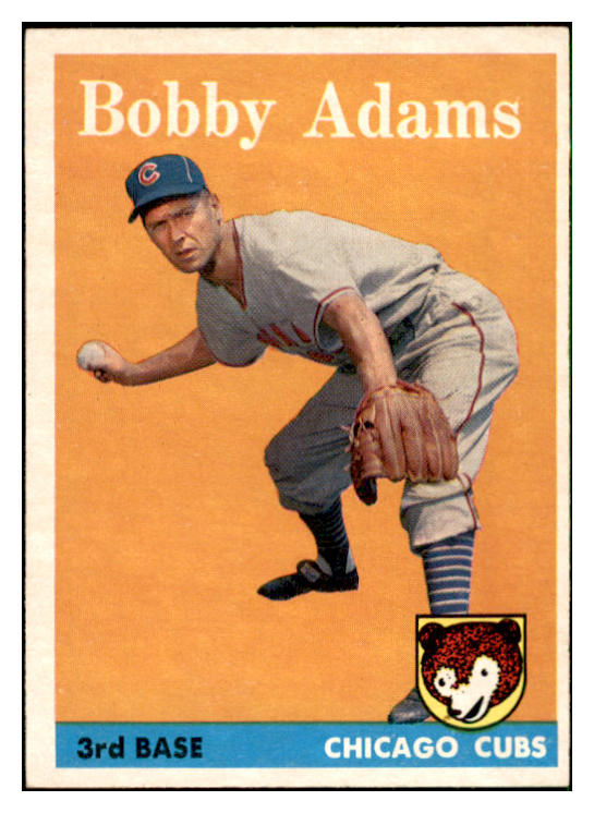 1958 Topps Baseball #099 Bobby Adams Cubs EX-MT 535639