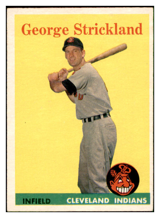 1958 Topps Baseball #102 George Strickland Indians EX-MT 535640