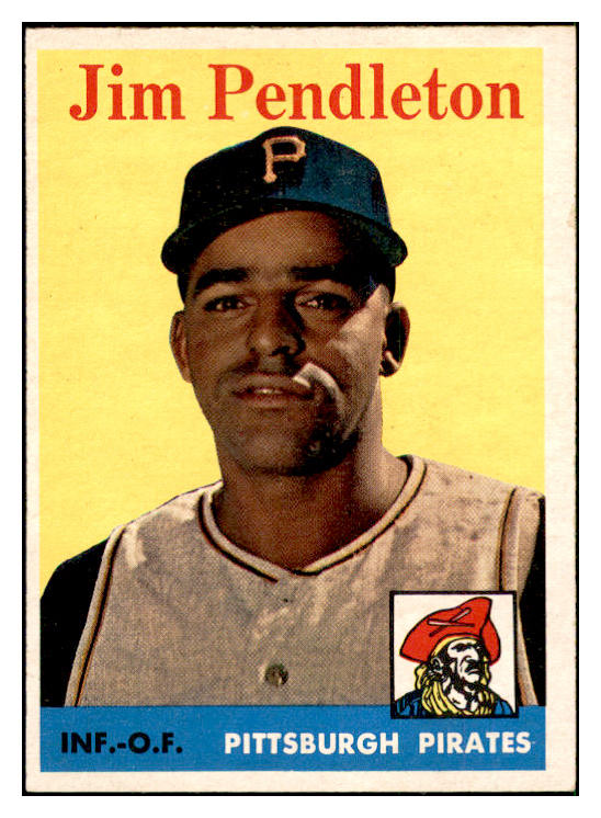 1958 Topps Baseball #104 Jim Pendleton Pirates EX-MT 535644