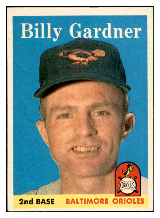 1958 Topps Baseball #105 Billy Gardner Orioles EX-MT 535645