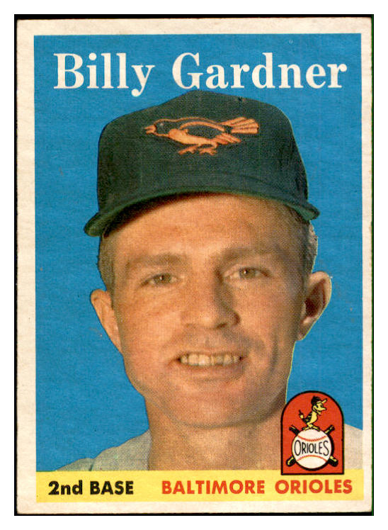 1958 Topps Baseball #105 Billy Gardner Orioles EX-MT 535646