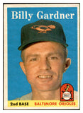 1958 Topps Baseball #105 Billy Gardner Orioles EX-MT 535646