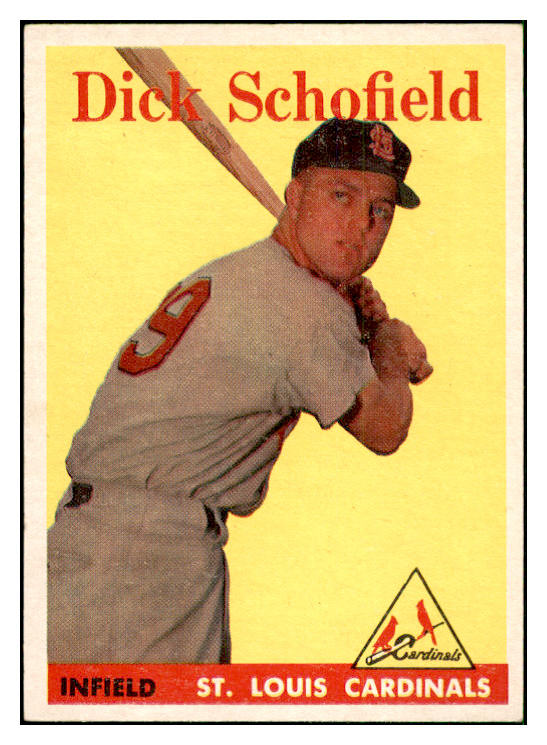 1958 Topps Baseball #106 Dick Schofield Cardinals EX-MT 535647