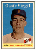1958 Topps Baseball #107 Ozzie Virgil Giants EX-MT 535648