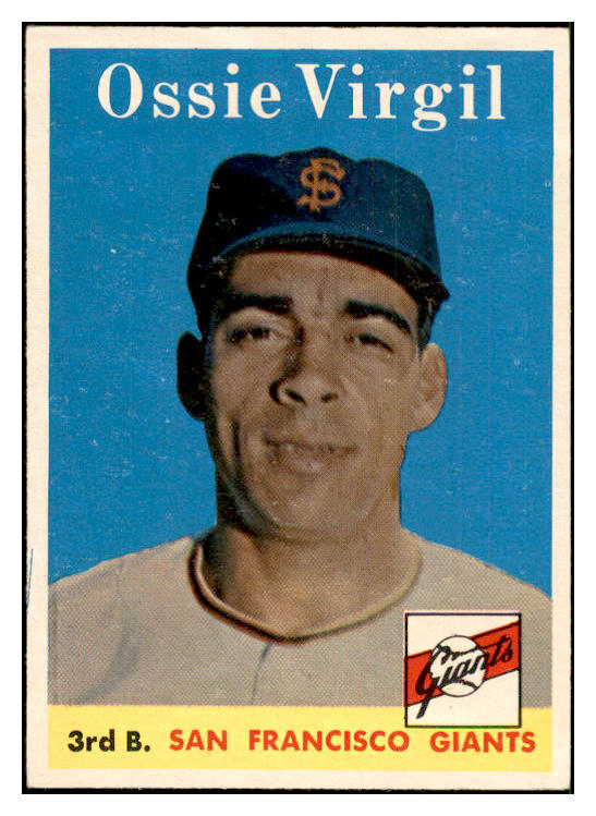 1958 Topps Baseball #107 Ozzie Virgil Giants EX-MT 535649